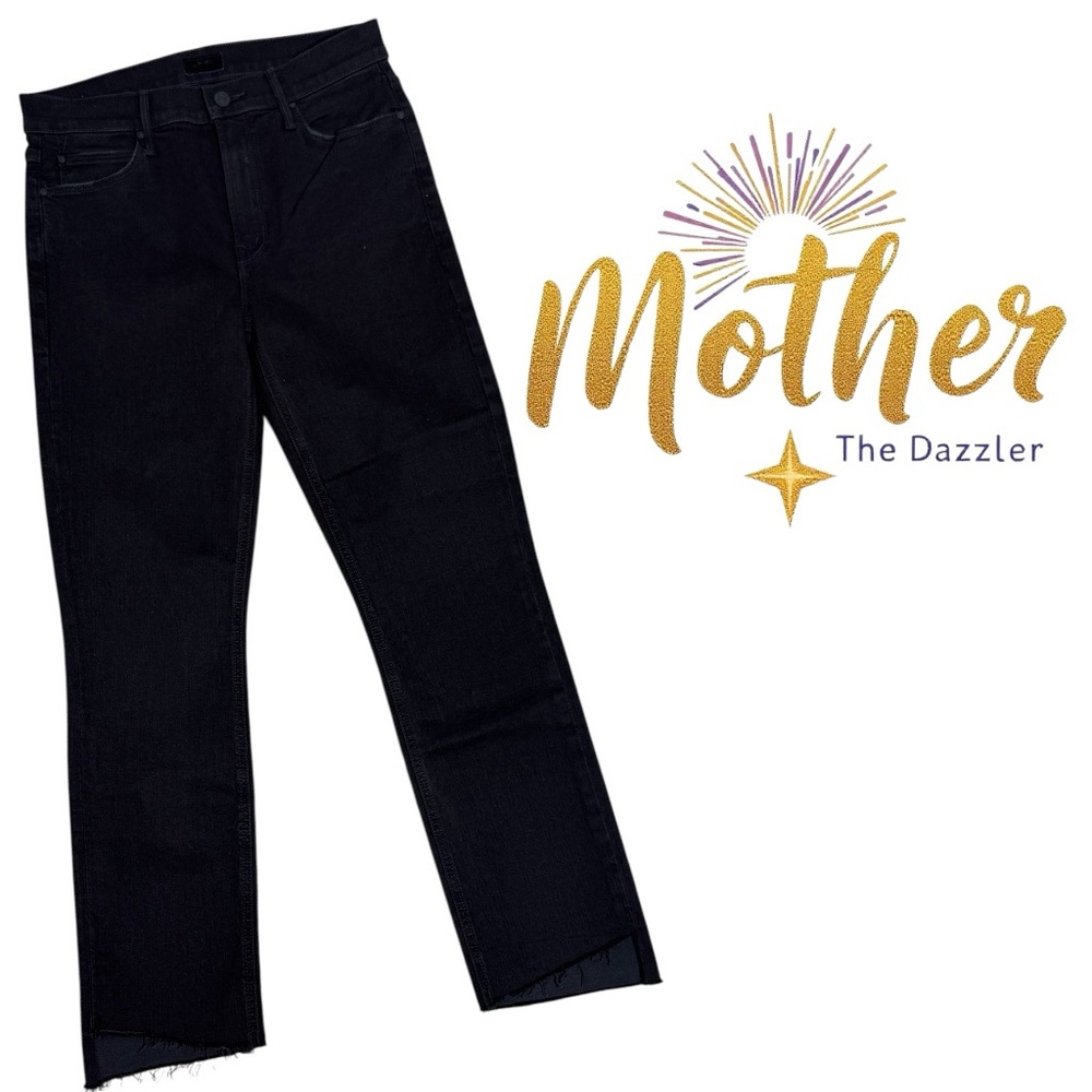 MOTHER The Dazzler Mid-Rise Ankle Fray Jeans
Black Not Guilty Wash Size 28 - Picture 2 of 10